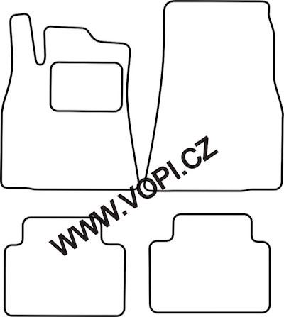 Autokoberce Mercedes A W169 2004 - 2012 Perfectfit (2938)